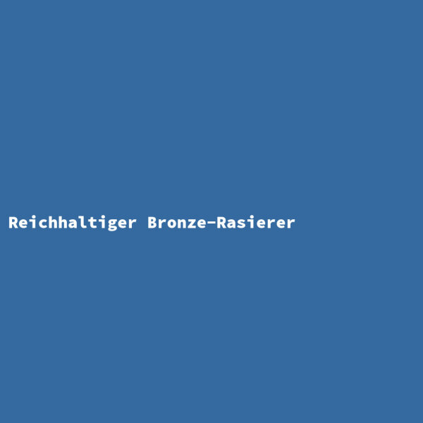 Rich Bronze Razor