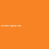 Light Paper Watch