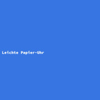 Light Paper Watch